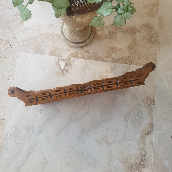 Wood Carved Serving Tray - Picture 3 of 4